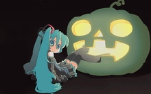 vocaloid hatsune miku halloween detached sleeves 1280x800 wallpaper 